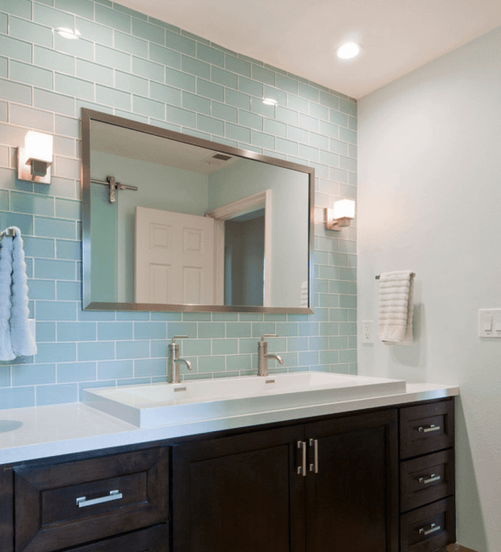 Bathroom and laundry backsplash